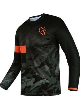 Camiseta holgada de manga larga para Motocross, chándal DH