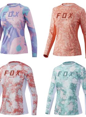 Women's Jersey BAT FOX Downhill Jersey Long Sleeve Mountain