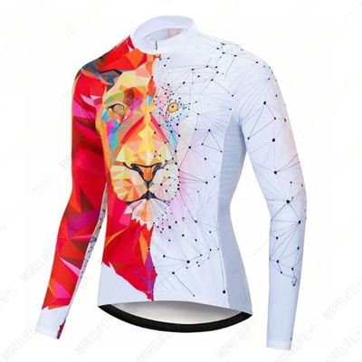 Camiseta de ciclismo profesional Unisex, camisa de manga lar
