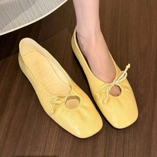 Luxury Fashion Butterfly-Knot Ladies Flat With Shoes Female