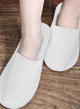 10Sets Disposable Slippers Hotel Supplies Plush Aviation Tou