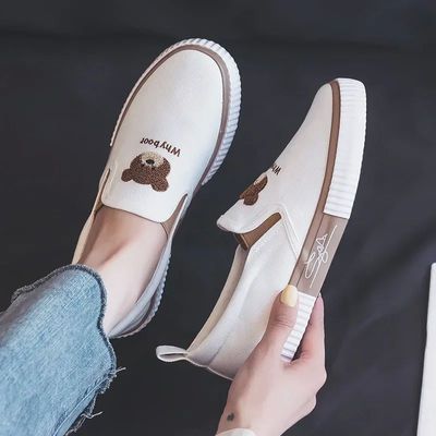New Women Loafers Breathable Casual Canvas Shoes Women's Fla