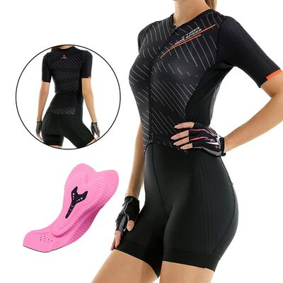 X-tiger-Mono de Ciclismo de manga corta para triatlón, Conj