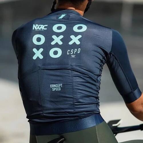 CSPD-ropa de bicicleta para hombre, Jersey de manga corta, e
