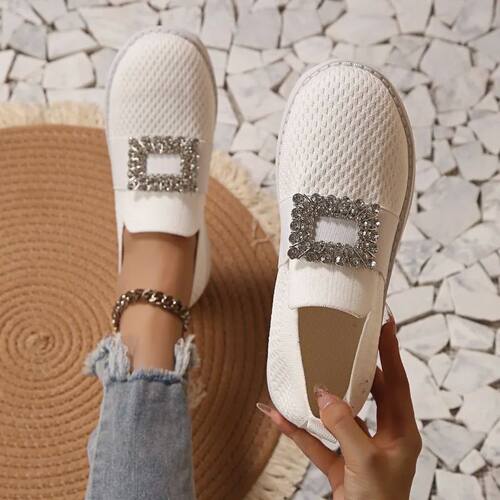 Square Buckle Rhinestone Summer New Style Fashionable Comfor