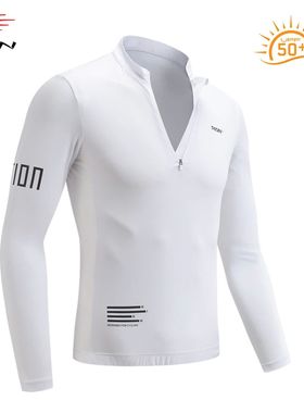 RION-Camiseta de ciclismo para hombre, ropa de manga larga c
