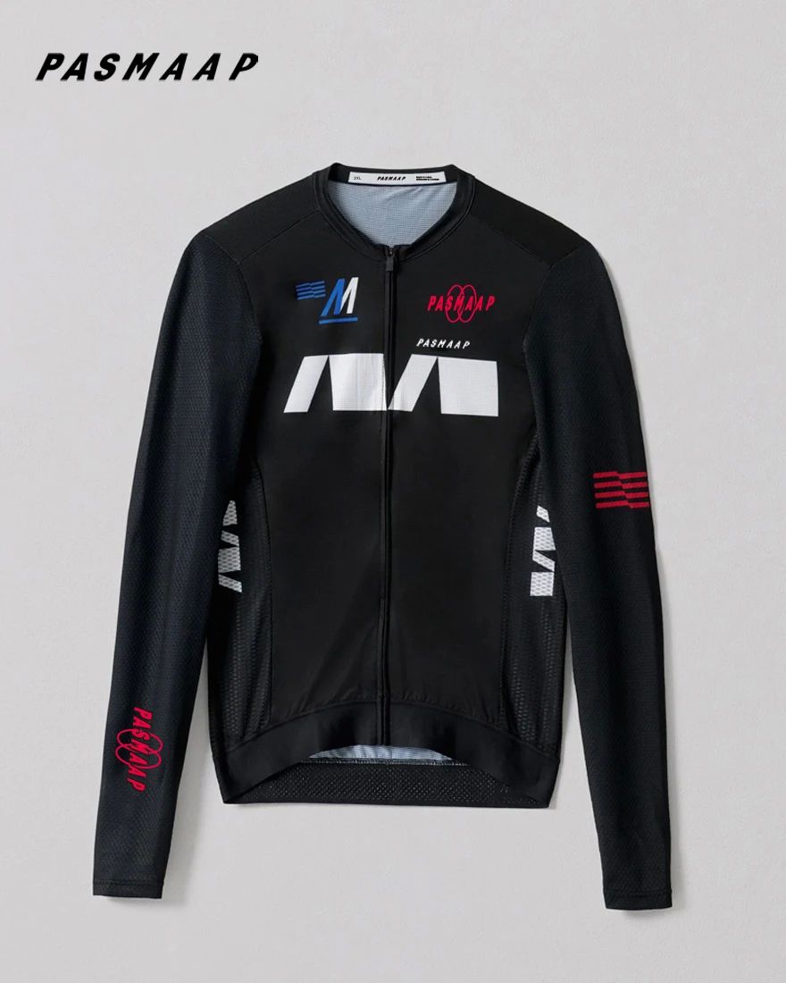 PASMAAP-maillot de ciclismo para hombre, camiseta de manga l
