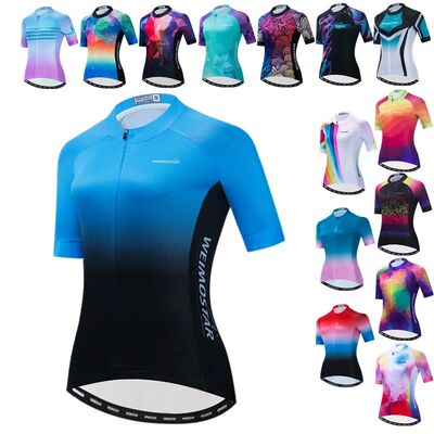 Camiseta de Ciclismo para mujer, Maillot transpirable de equ