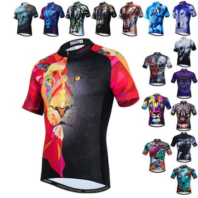 Weimostar-Camiseta de Ciclismo de León para hombre, Maillot