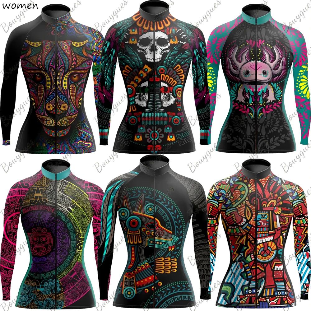 Camiseta de Ciclismo de manga larga para hombre y mujer, Jer