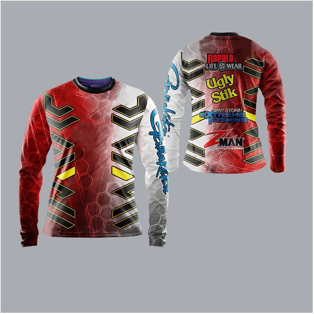 Camiseta de pesca transpirable de secado rápido para hombre