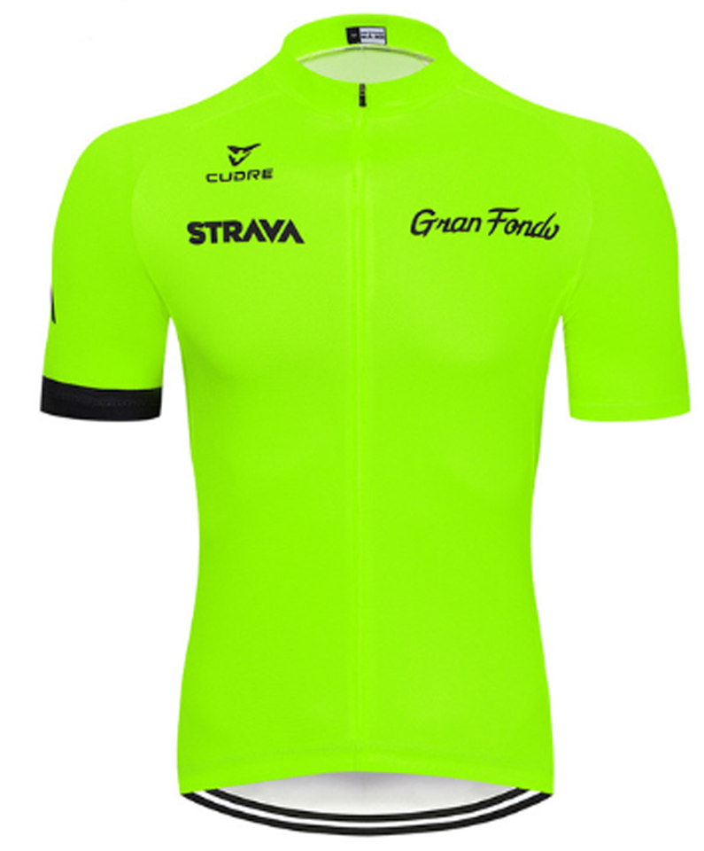 2021 STRAVA Mens short sleeve cycling jerseys Wave point Bik