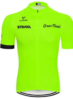 2021 STRAVA Mens short sleeve cycling jerseys Wave point Bik