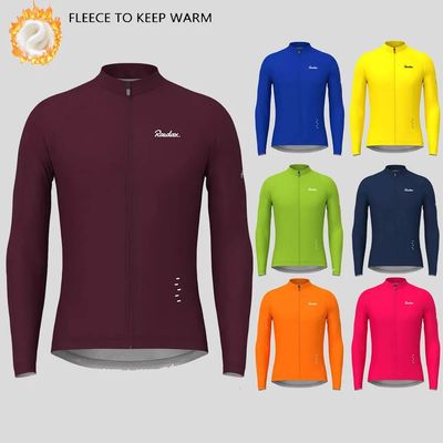 RAUDAX-camisetas térmicas de lana para Ciclismo, Maillot de