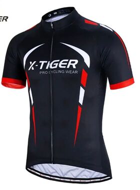Camiseta de ciclismo X-TIGER para hombre, ropa de secado rá