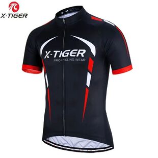 Camiseta de ciclismo X-TIGER para hombre, ropa de secado rá