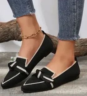 Women's Ballet Flats Casual Shoes Low Heel Retro Women's Sne