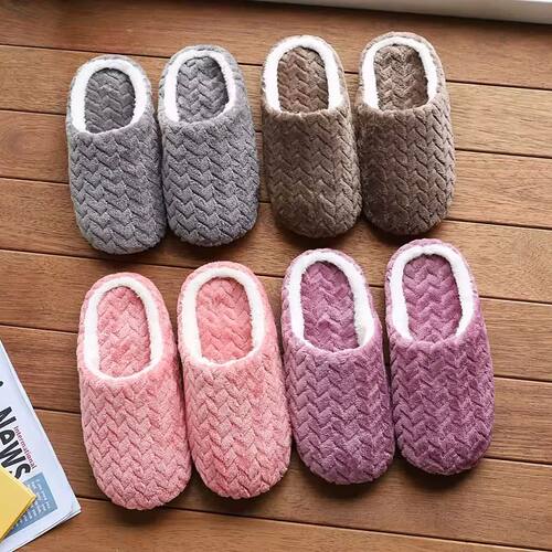 Unisex Fluffy Home Slippers Soft Lightweight Anti Slip Comfo