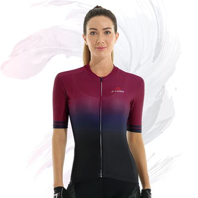 Camiseta de Ciclismo de X-TIGER para mujer, Maillot de alta