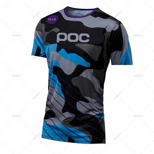 2021 Men Downhill T-shirt Long Sleeve Mountain Bike Jersey C