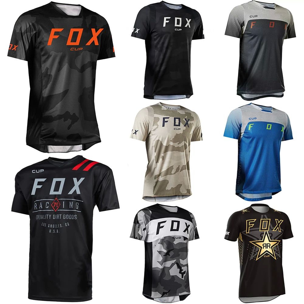 Cycling Jersey Camouflage MTB Cycling Sleeve Downhill Shirt