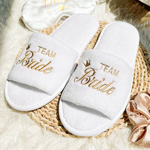Bride & Bridesmaid, Wedding Party Guests Home Slip On Shoes