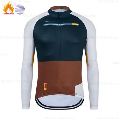 Raudax-ropa térmica de lana para ciclismo, Jersey deportivo