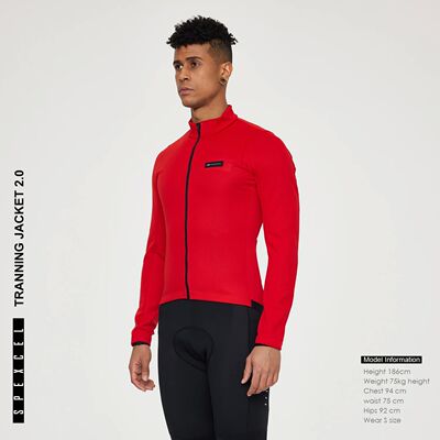 SPEXCEL-Chaqueta de ciclismo térmica a prueba de viento, fo