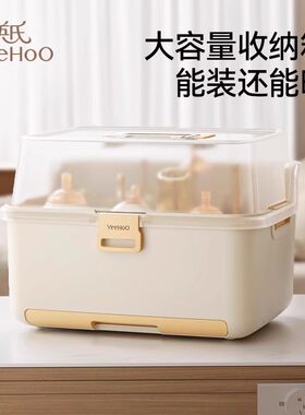 奶瓶沥水架婴儿餐具奶刷收纳箱