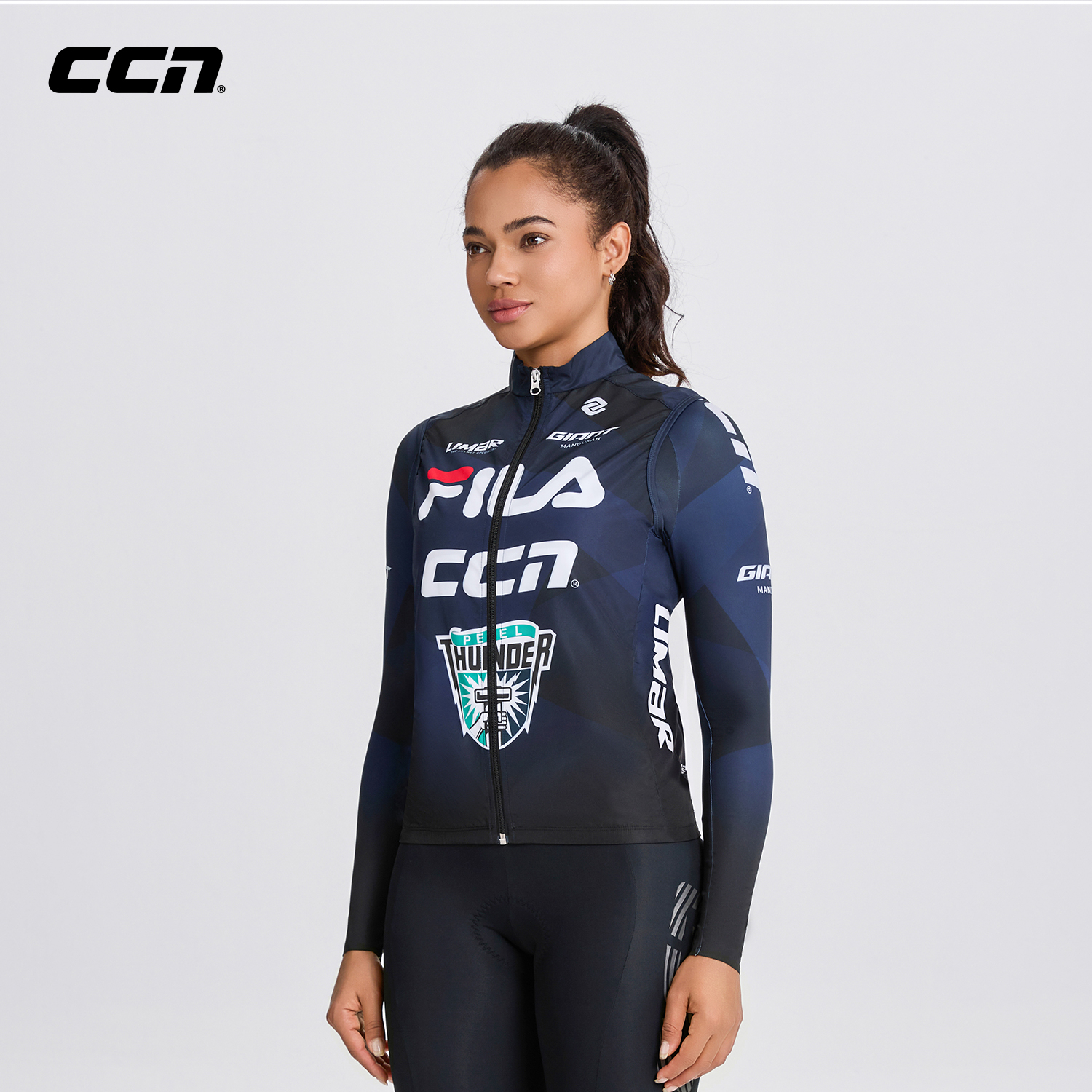 ccn骑行服防风马甲背心女士新款