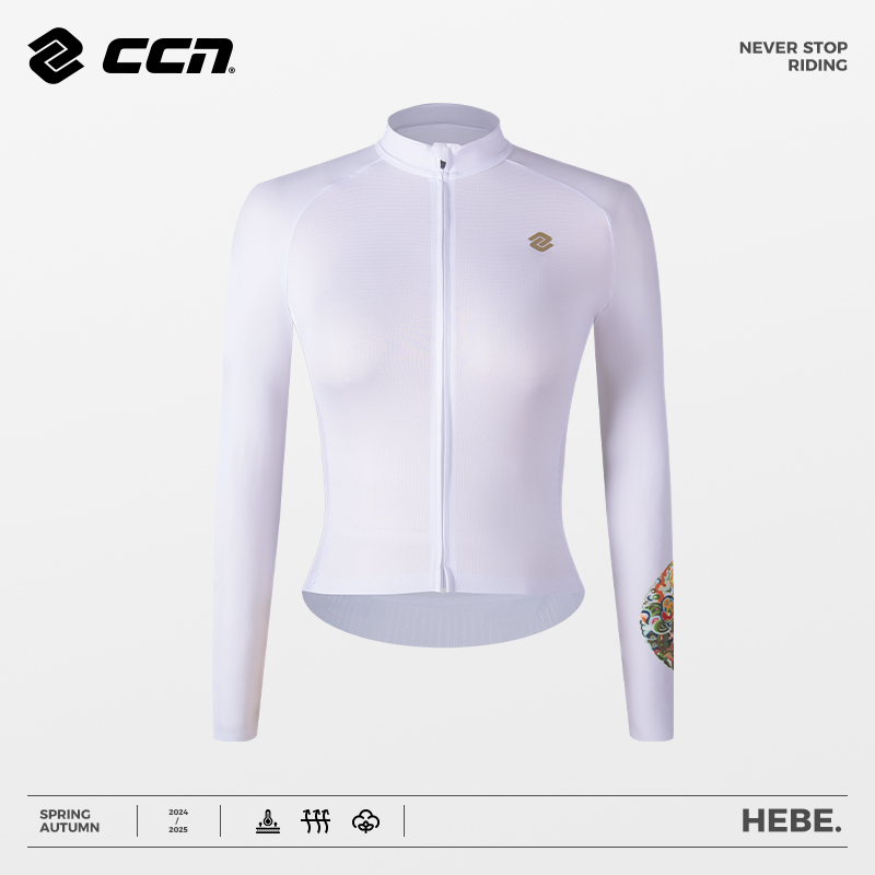 CCN女士新款长袖骑行服春夏秋季公路车自行车单车服上衣速干防晒
