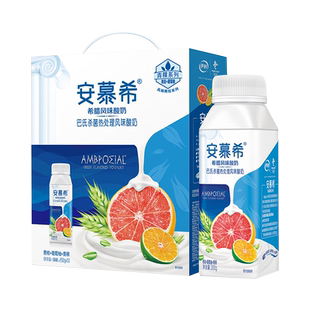 伊利安慕希希腊风味酸牛奶黄桃燕麦200g*10瓶整箱营养早餐奶临期