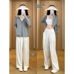 宽松防紫外线超薄连帽上衣外套UPF50 防晒衣女士外穿2025夏季 新款