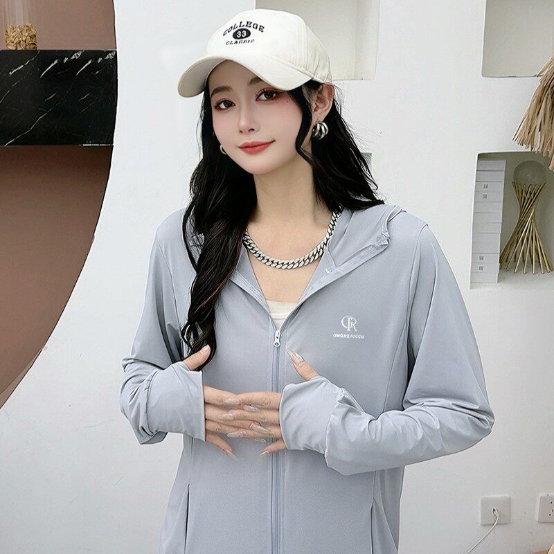 防晒衣女款2026新款夏季透气防紫外线户外冰丝防晒服轻薄外套