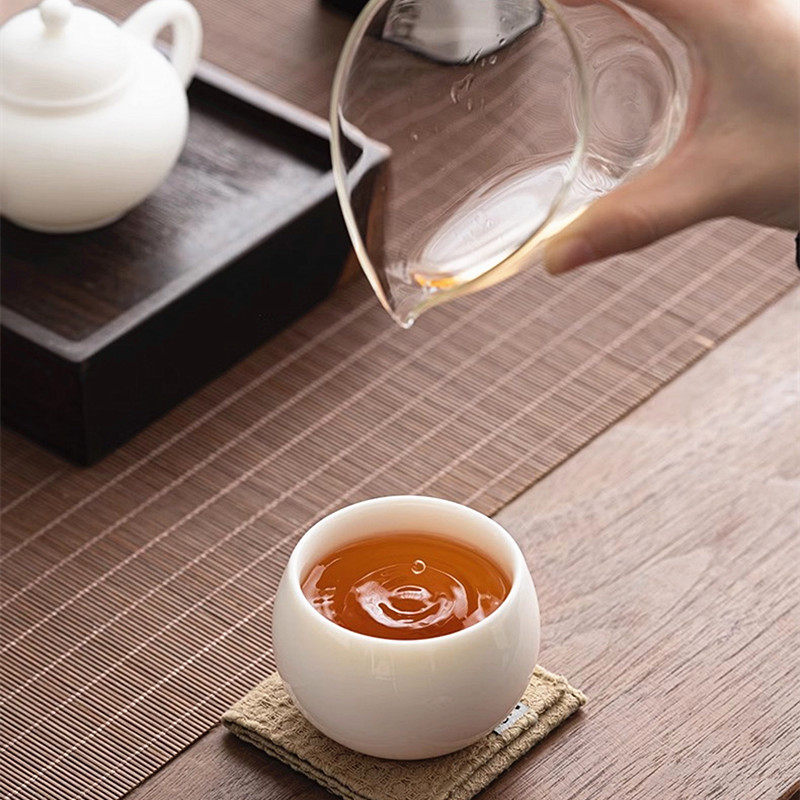 玉瓷主人杯单杯杯子个人专用品茗杯喝茶杯个性定制姓氏杯功夫茶具