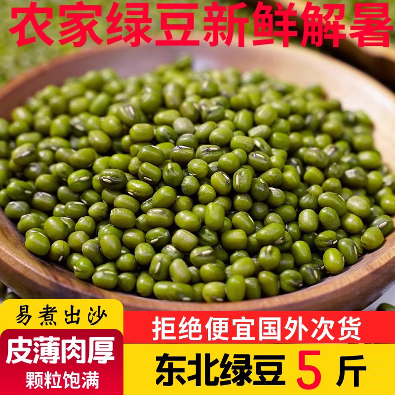 溢田东北绿豆新鲜颗粒饱满500g