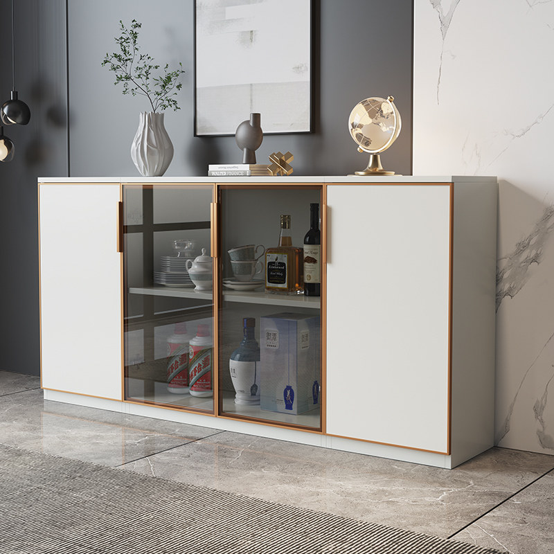 百家邦  全铝家具定制全整板餐边柜现代轻奢餐边柜组合边柜置物柜