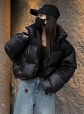 冬季小个子立领面包服外套潮