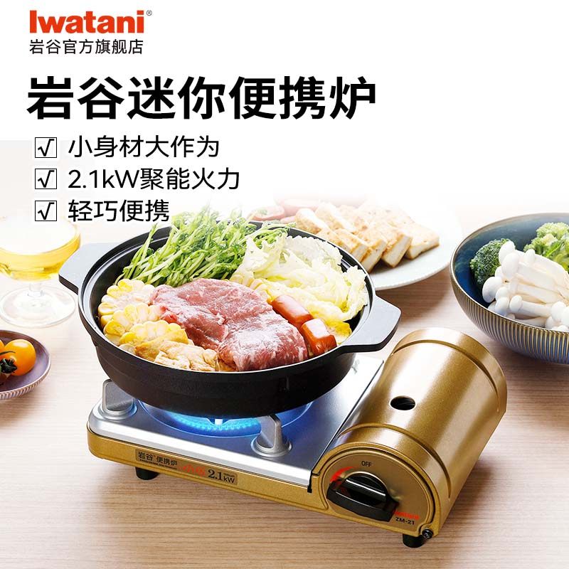 【新品】岩谷迷你炉轻巧便携卡式炉具家用烤肉火锅炉单人宿舍神器,户外/登山/野营/旅行用品,野餐炉具/焚火架,淘宝优惠券,粉丝福利购,淘宝优惠卷