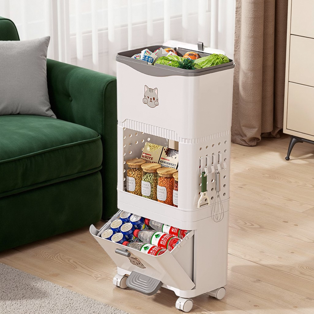 厨房垃圾桶专用收纳大容量置物架