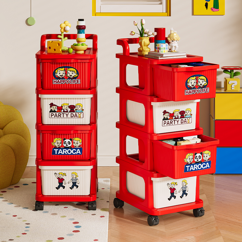 多巴胺推车零食置物架多层收纳架