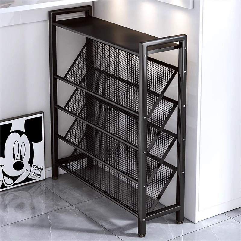 家用门口鞋架多层简易窄铁艺鞋柜