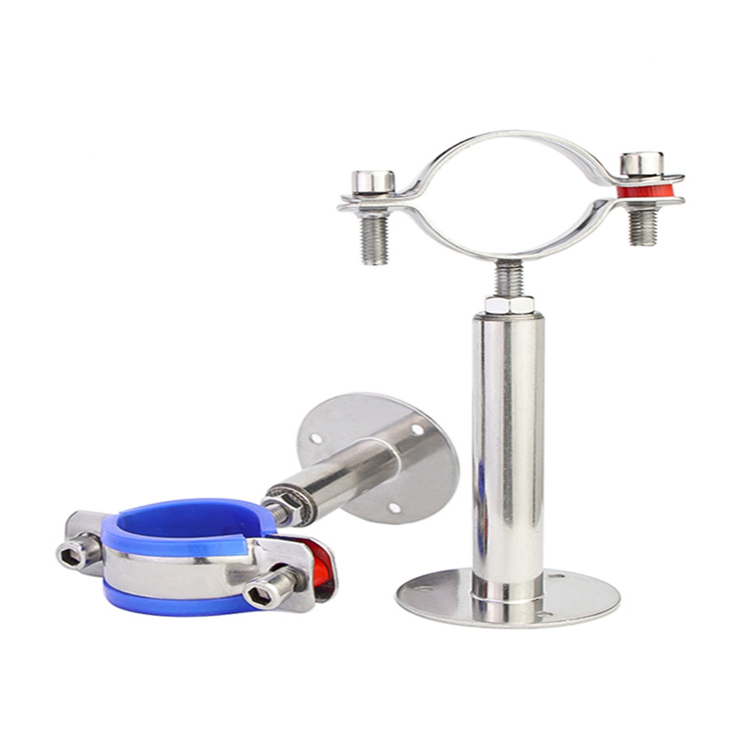 304不锈钢卡扣固定器管卡固定支架可调节管夹水管固定卡扣拉紧器