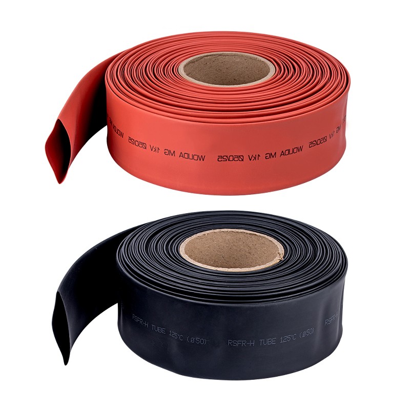 热缩管绝缘套管大口径电缆铜排电池热收缩管防水双倍热缩套20-180