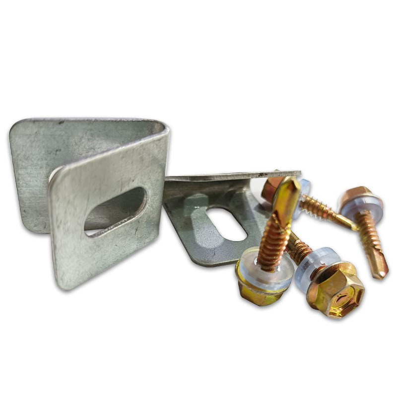 镀锌铁丝网片围栏螺丝卡扣固定器夹焊接钢管护栏安装连接卡子配件