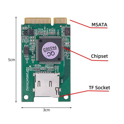 NGFF TF卡micro-SD转 M.2转接卡tf内存转msata接口嵌入式工业移动