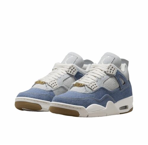 Air Jordan 4  简约中帮 复古篮球鞋 白蓝色 IB6716-100    010仓