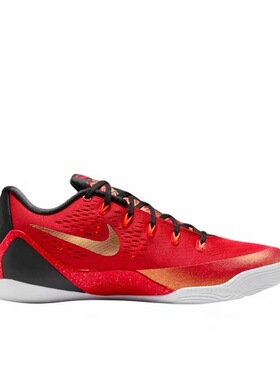 Nike Kobe9篮球鞋 大学红/金属金/黑色 IH1400-600 018仓