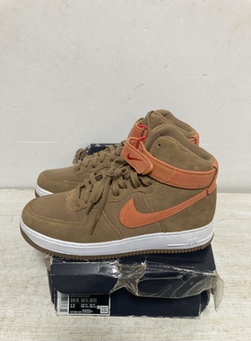 Nike Air Force 1 空军一号 板鞋复古 高帮棕色 018 仓