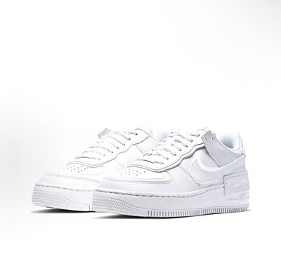 Nike Air Force1 shadow low  女款 白色  CI0919-100      010仓
